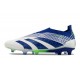 adidas Predator Elite Laceless FG Bleu Blanc Vert