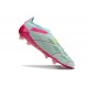 adidas Predator Elite Laceless FG Bleu Très Pâle Rose Lucide Jaune Semi Solaire