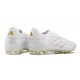 Chaussure adidas Copa Pure II + Elite FG Cuir Blanc Ftwr Or Métallique