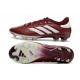 Chaussure adidas Copa Pure II + Elite FG Cuir Rouge Ombre Blanc Jaune Solaire Equipe