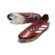 Chaussure adidas Copa Pure II + Elite FG Cuir Rouge Ombre Blanc Jaune Solaire Equipe