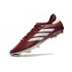 Chaussure adidas Copa Pure II + Elite FG Cuir Rouge Ombre Blanc Jaune Solaire Equipe