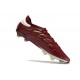 Chaussure adidas Copa Pure II + Elite FG Cuir Rouge Ombre Blanc Jaune Solaire Equipe