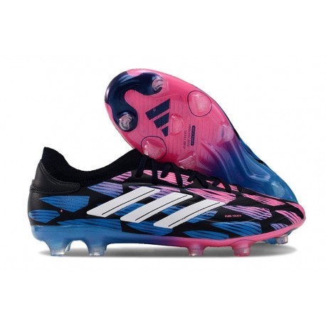 Chaussure adidas Copa Pure II + Elite FG Cuir Encre Légende Blanc Ftwr Rose Solaire