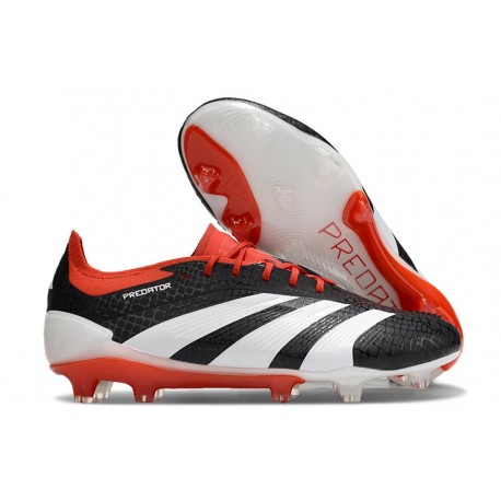 Chaussure adidas Predator Elite FG Noir Blanc Rouge