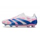 Chaussure adidas Predator Elite FG Blanc Rose Bleu