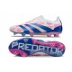 Chaussure adidas Predator Elite FG Blanc Rose Bleu