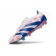 Chaussure adidas Predator Elite FG Blanc Rose Bleu