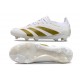 Chaussure adidas Predator Elite FG Blanc Or