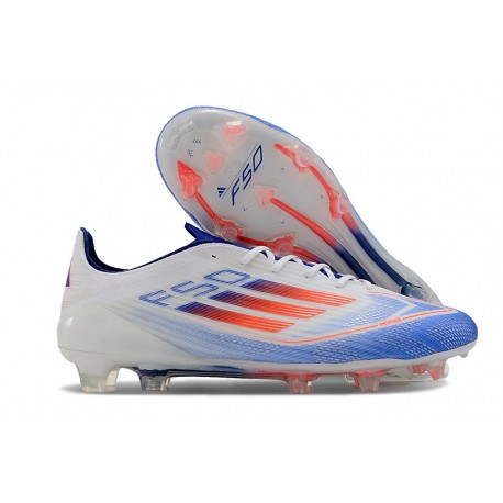 adidas F50 Elite FG Blanc Bleu Rouge