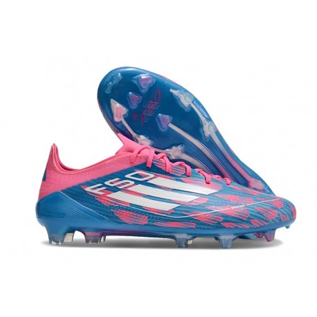 adidas F50 Elite FG Bleu Solaire Blanc Ftwr Rose