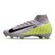 Nike Mercurial Superfly 10 Elite FG Gris Vert Noir