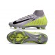 Nike Mercurial Superfly 10 Elite FG Gris Vert Noir