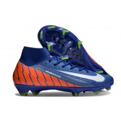 Nike Mercurial Superfly X Elite FG Bleu Orange Blanc