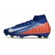 Nike Mercurial Superfly X Elite FG Bleu Orange Blanc