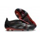 adidas Predator Elite Foldover Tongue FG Noir Gris Quatre Rouge Lucide