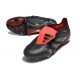 adidas Predator Elite Foldover Tongue FG Noir Gris Quatre Rouge Lucide