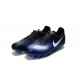 Chaussures De Football - Nike Magista Opus II FG - Bleu Noir Blanc