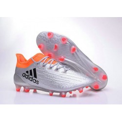 Chaussures de football Adidas X 16.1 AG/FG Pas Cher Argent Noir Rouge