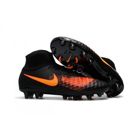 Chaussures de football - Nouveau Nike - Magista Obra II FG Noir Orange