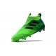 Chaussure de Foot Adidas ACE 17+ Purecontrol FG 2017 Vert solaire Noir Vert