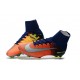 2017 Chaussures de Football Nike Mercurial Superfly V FG - Orange Jaune Argent