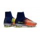 2017 Chaussures de Football Nike Mercurial Superfly V FG - Orange Jaune Argent