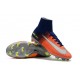 2017 Chaussures de Football Nike Mercurial Superfly V FG - Orange Jaune Argent