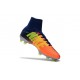 2017 Chaussures de Football Nike Mercurial Superfly V FG - Orange Jaune Argent