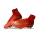 Chaussures de Foot Pas Cher Nike Mercurial Superfly V FG - Rouge Or