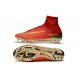 Chaussures de Foot Pas Cher Nike Mercurial Superfly V FG - Rouge Or