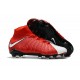 Chaussure de Neymar Nike Hypervenom Phantom DF FG Pour Homme Rouge Blanc