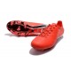 Nouvelle Chaussure de Foot F50 Messi Adizero Trx FG Rouge Noir