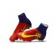 2017 Chaussures de Football Nike Mercurial Superfly V FG - Barcelona FC Bleu Rouge Jaune