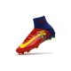 2017 Chaussures de Football Nike Mercurial Superfly V FG - Barcelona FC Bleu Rouge Jaune