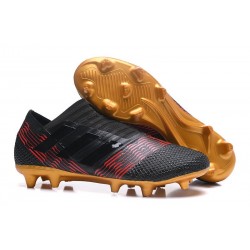 Chaussures de Football pour Hommes Adidas Nemeziz 17+ 360 Agility FG Noir Or Rouge