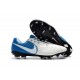 Nike Tiempo Legend VII FG - Chaussures de Football pour Hommes Blanc Bleu