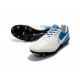 Nike Tiempo Legend VII FG - Chaussures de Football pour Hommes Blanc Bleu