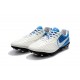 Nike Tiempo Legend VII FG - Chaussures de Football pour Hommes Blanc Bleu