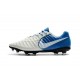 Nike Tiempo Legend VII FG - Chaussures de Football pour Hommes Blanc Bleu