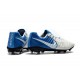 Nike Tiempo Legend VII FG - Chaussures de Football pour Hommes Blanc Bleu