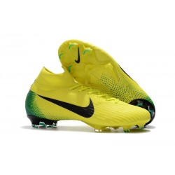 Chaussures football Nike Mercurial Superfly VI 360 Elite FG pour Hommes Jaune Noir