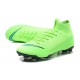 Chaussures football Nike Mercurial Superfly VI 360 Elite FG pour Hommes Vert Noir