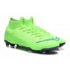 Chaussures football Nike Mercurial Superfly VI 360 Elite FG pour Hommes Vert Noir