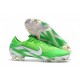 Nouveau Crampons de Football Nike Mercurial Vapor XII Elite FG Argent Vert