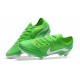 Nouveau Crampons de Football Nike Mercurial Vapor XII Elite FG Argent Vert