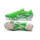 Nouveau Crampons de Football Nike Mercurial Vapor XII Elite FG Argent Vert