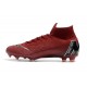 Chaussures football Nike Mercurial Superfly VI 360 Elite FG pour Hommes Vin Rouge