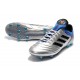 Chaussures de Football Pas Cher - Adidas Copa 18.1 FG Argent Métallique Noir Bleu