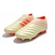 Neuf Crampons De Football Adidas Copa 19+ FG Blanc Cassé Rouge Solaire